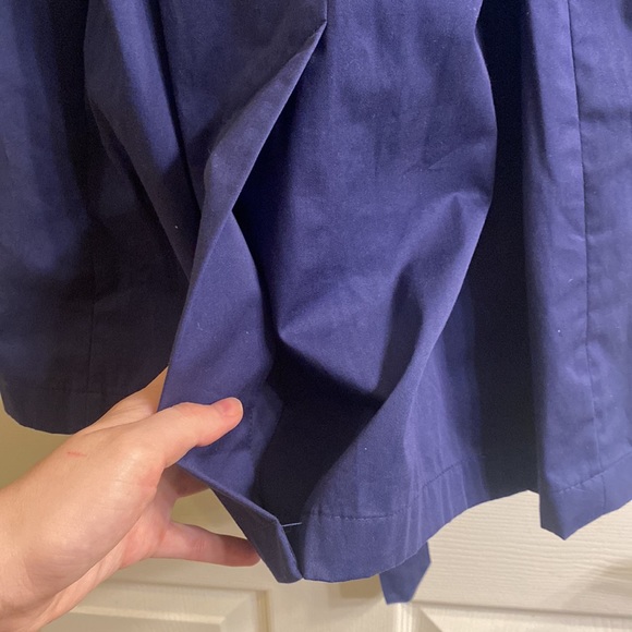 Vince Blue Cotton Double Breasted Trench Coat Sz Lg NWOT - Picture 7 of 7